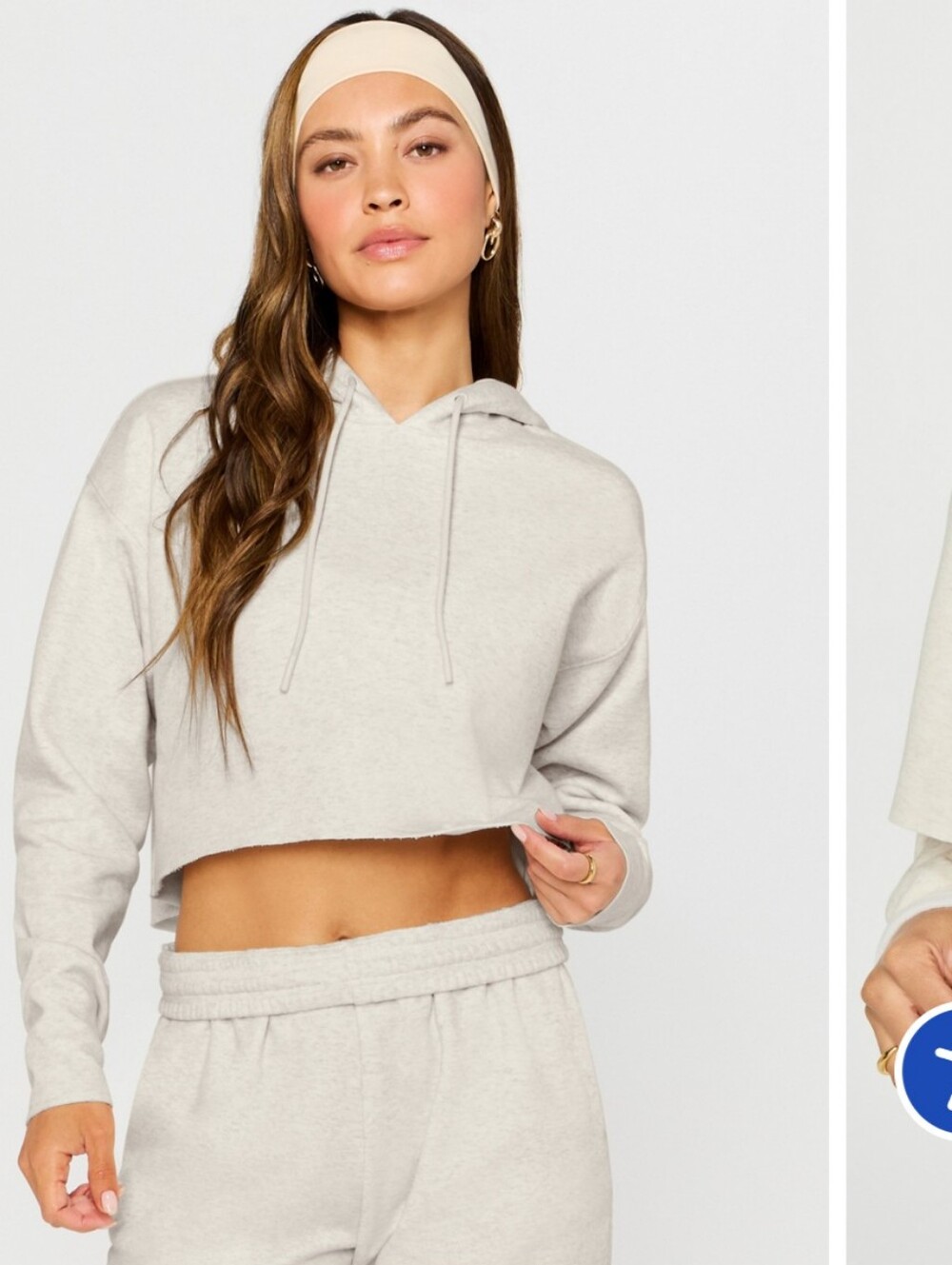 Yitty ( Fabletics) Cozy Fleece Everyday Cropped Hoodie